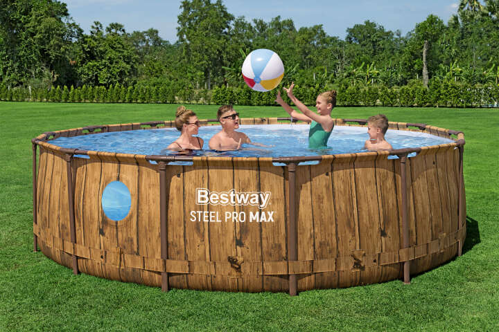 Bestway Komplett-Set Pro MAX™ Splashview™ Frame Pool rund 427 x 107 cm